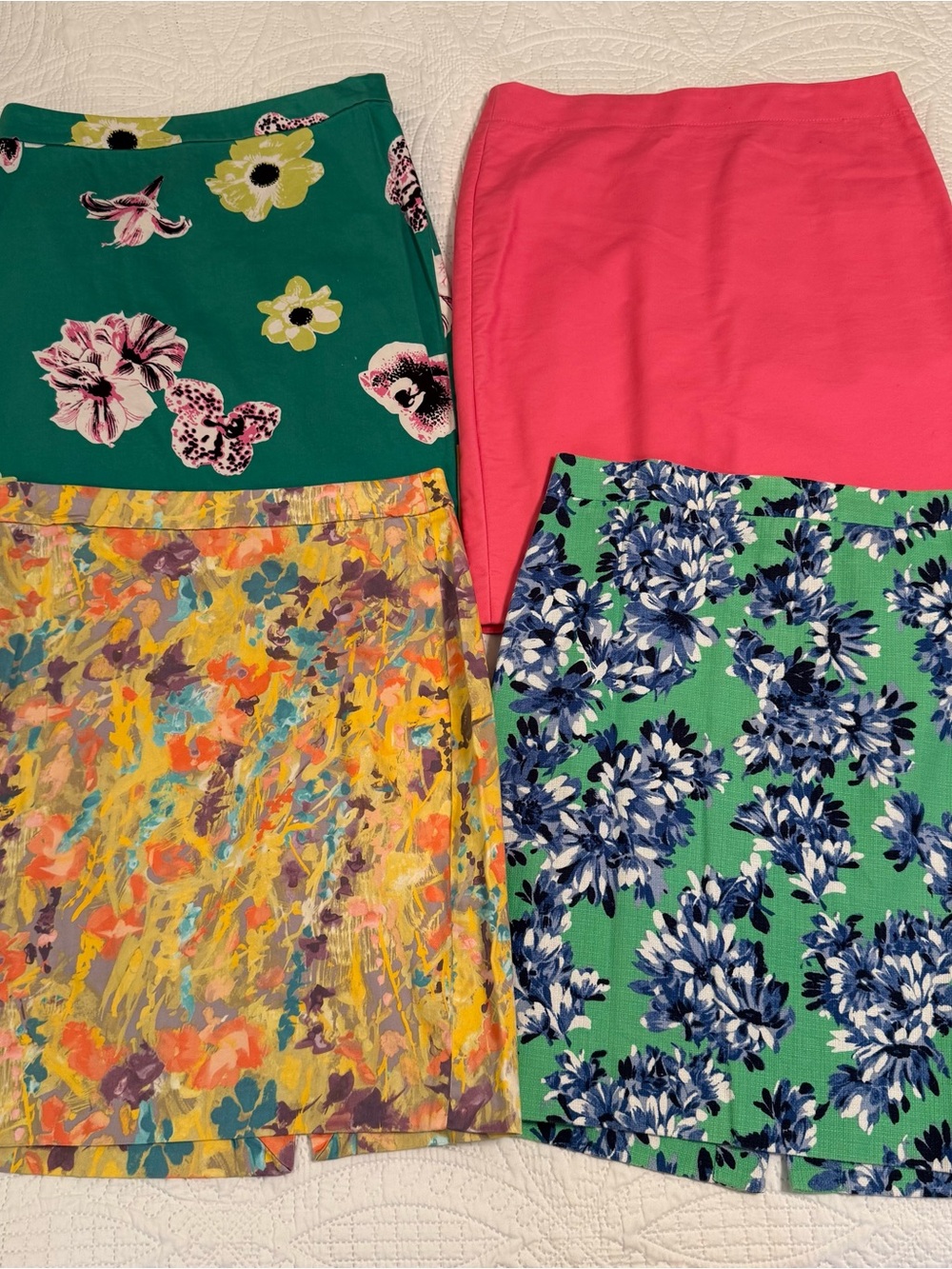 J.Crew Women's Size 8 Pencil Skirt Lot 17 Skirts HTF Patterns Plaid Floral Ikat - Picture 6 of 9